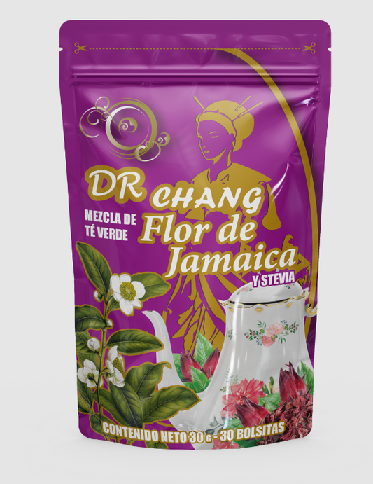 TÉ VERDE CON FLOR DE JAMAICA