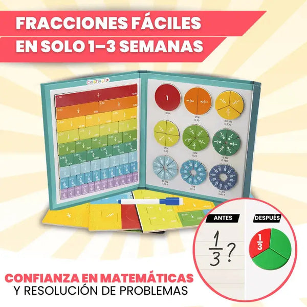 Libro Montessori Fracciones Magnético Criativae