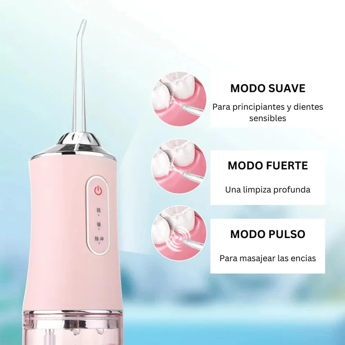DentiFlow: Irrigador Potente y Recargable (Lleva GRATIS Ebook Cuidado oral) 😁