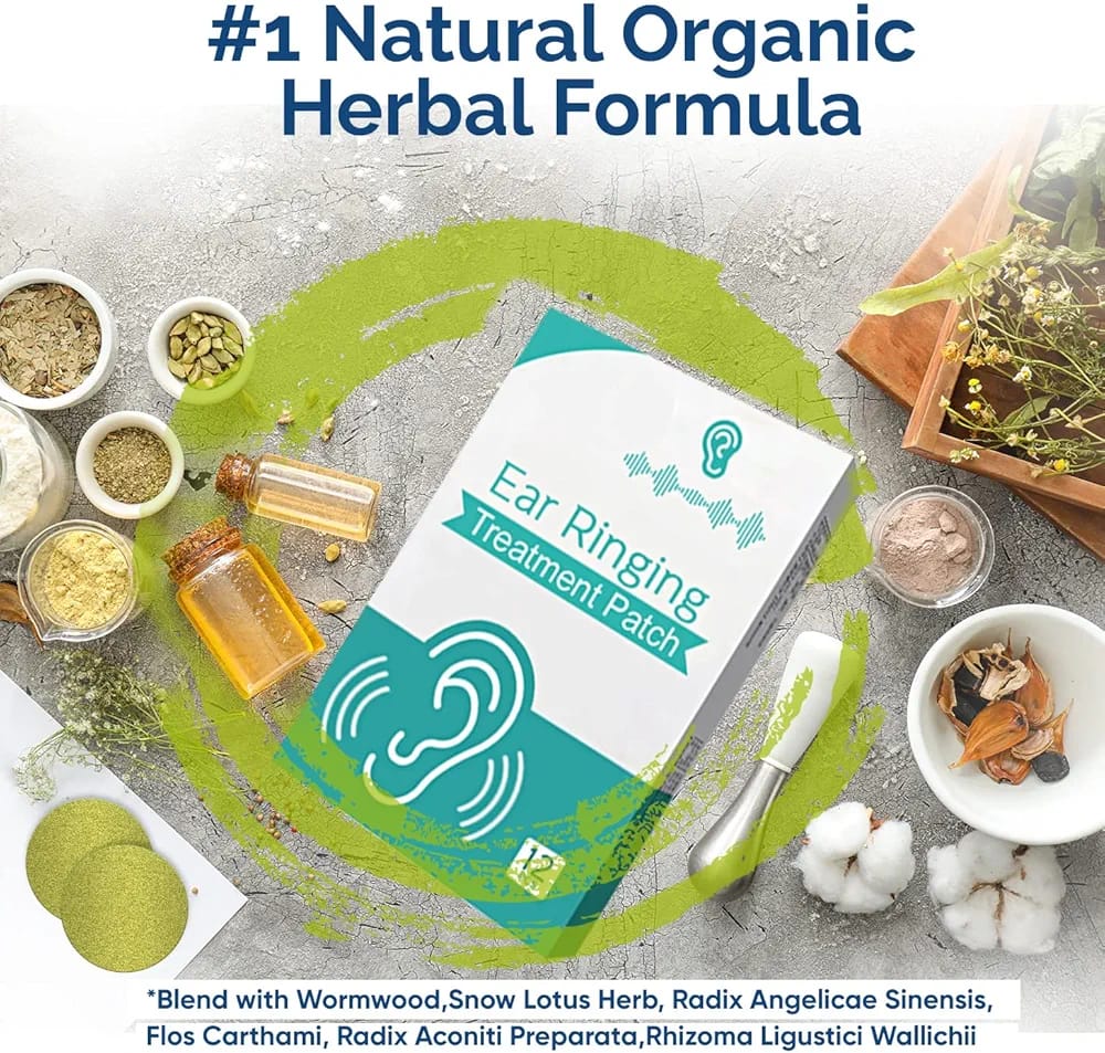 Parche Herbal para Oidos: Alivio Natural para el Tinnitus y bienestar auditivo (Combo 2X1)