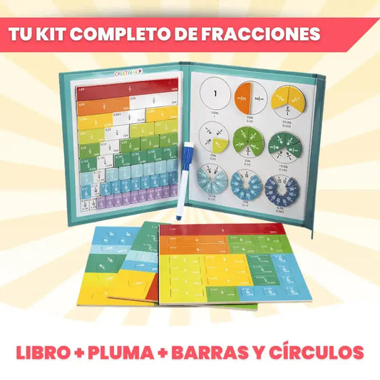 Libro Montessori Fracciones Magnético Criativae
